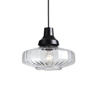 Lampada A Sospensione "New Wave Optic Clear" E27 Senza Lampadina