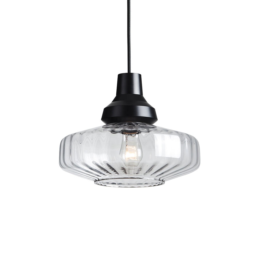 Lampada A Sospensione "New Wave Optic Clear" E27 Senza Lampadina
