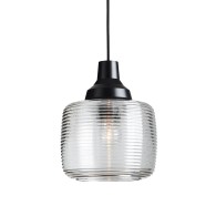 Lampada A Sospensione "New Wave Stripe Clear" E27 Senza