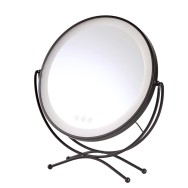 Specchio per il trucco illuminato LED 4200ºK 48x43Cm Nero