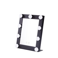 Specchio per il trucco illuminato LED 4200ºK 25x29Cm Nero