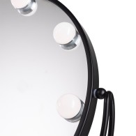 Specchio per il trucco illuminato LED 4200ºK 48x43Cm Nero
