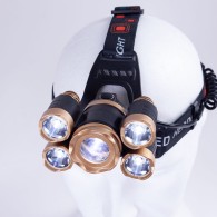 Luce anteriore "Wanjiru" 10W XPE + 4 x COB 3W Alluminio/ABS