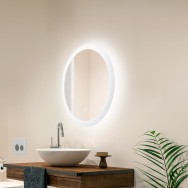 Specchio BagNo illuminato LED 15W 4200ºK Ø60Cm Interruttore
