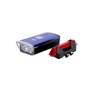 Faretto per bicicletta Solare LED 2 Livelli+Veloce Batteria USB