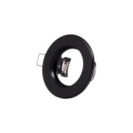 Riflettore Downlight Circolare "Sara" Acciaio 81mm - Nero