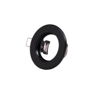 Riflettore Downlight Circolare "Sara" Acciaio 81mm - Nero
