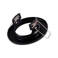 Riflettore Downlight Circolare "Sara" Acciaio 81mm - Nero