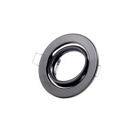 Riflettore Downlight Circolare Inclinabile "Vepa" Acciaio 90mm