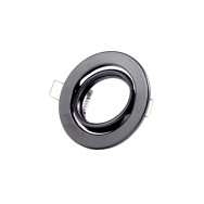 Riflettore Downlight Circolare Inclinabile "Vepa" Acciaio 90mm