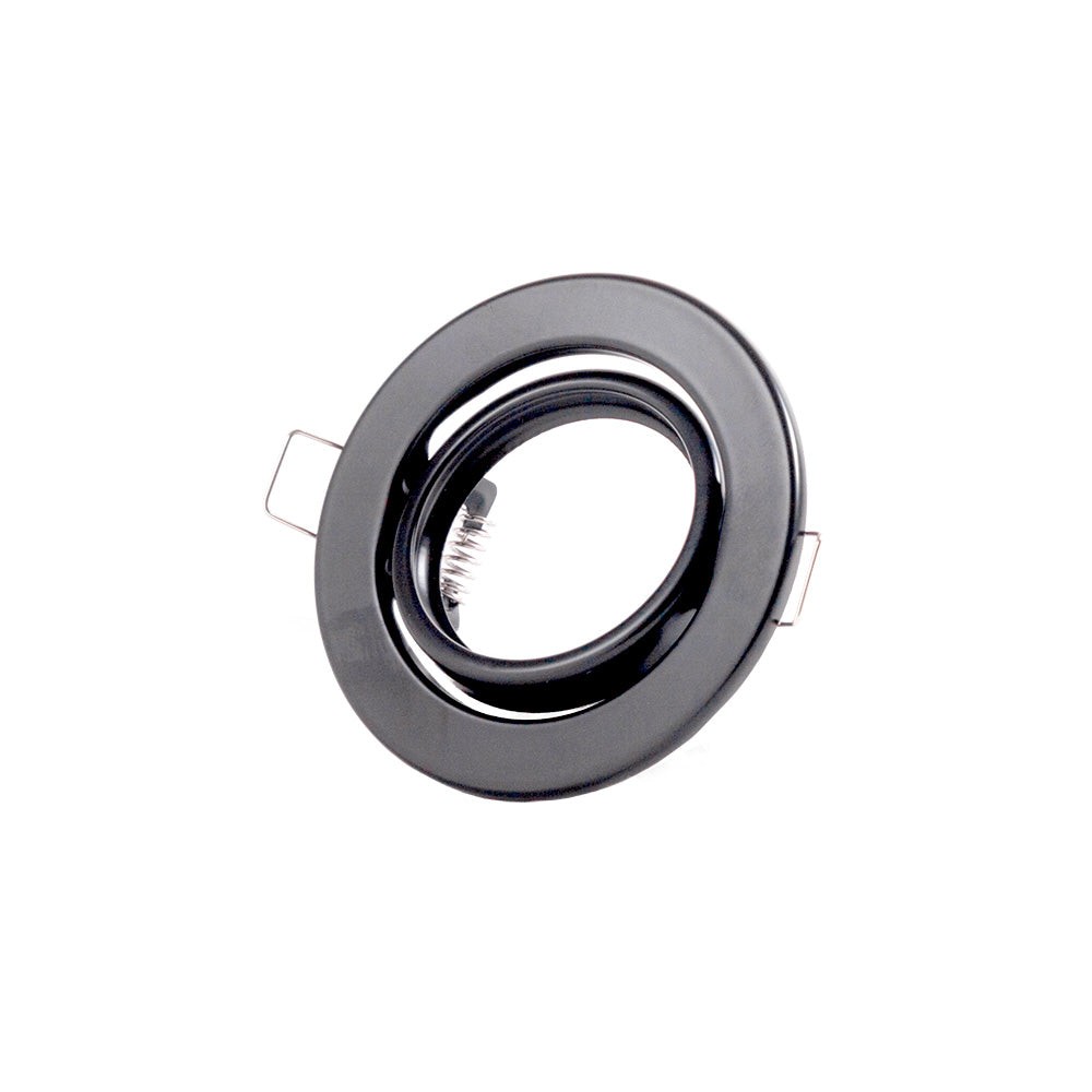 Riflettore Downlight Circolare Inclinabile "Vepa" Acciaio 90mm