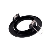 Riflettore Downlight Circolare Inclinabile "Vepa" Acciaio 90mm
