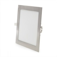 Pannello LED quadrato in nichel satinato 18W 1800Lm 2700ºK