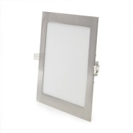 Pannello LED quadrato in nichel satinato 18W 1800Lm 2700ºK