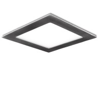 Pannello LED quadrato in nichel satinato 18W 1800Lm 2700ºK