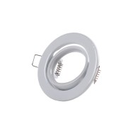 Riflettore Downlight Circolare Inclinabile "Vepa" Acciaio 90mm
