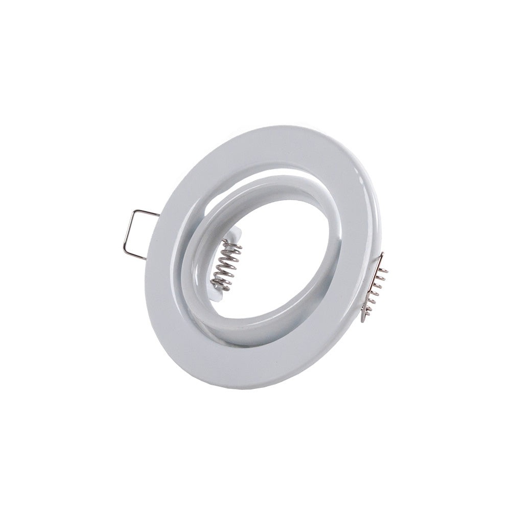 Riflettore Downlight Circolare Inclinabile "Vepa" Acciaio 90mm