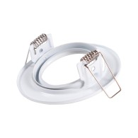 Riflettore Downlight Circolare Inclinabile "Vepa" Acciaio 90mm