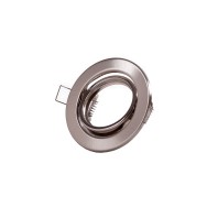 Riflettore Downlight Circolare Inclinabile "Vepa" Acciaio 90mm