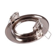 Riflettore Downlight Circolare Inclinabile "Vepa" Acciaio 90mm