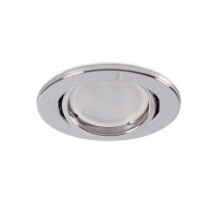 Riflettore Downlight Circolare Inclinabile "Vepa" Acciaio 90mm
