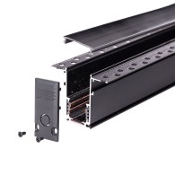 Traccia Magnetico Incasso 20mm Nero 1M