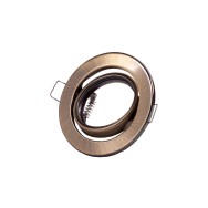 Riflettore Downlight Circolare Inclinabile "Vepa" Acciaio 90mm