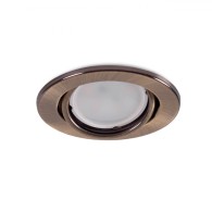 Riflettore Downlight Circolare Inclinabile "Vepa" Acciaio 90mm