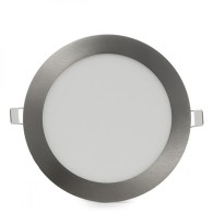 Pannello LED 12W 1200Lm 2700ºK Circolare Nichel Satinato 50.