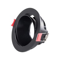 Downlight Circolare GU10 Senza Portalampada/Lampadina - Nero