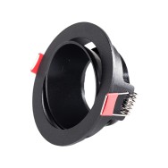 Downlight Circolare GU10 Senza Portalampada/Lampadina - Nero