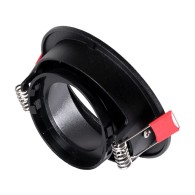 Downlight Circolare GU10 Senza Portalampada/Lampadina - Nero