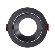 Downlight Circolare GU10 Senza Portalampada/Lampadina - Nero