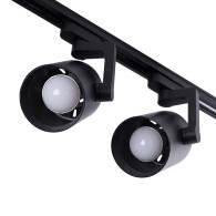 Pacchetto 2 Luce della pista MoNofase E27 PAR30/A65 - Nero