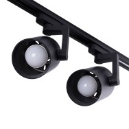 Pacchetto 2 Luce della pista MoNofase E27 PAR30/A65 - Nero