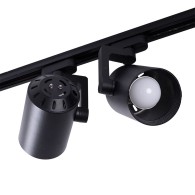 Pacchetto 2 Luce della pista MoNofase E27 PAR30/A65 - Nero