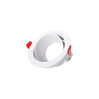 Downlight Circolare GU10 Senza Portalampada/Lampadina - Bianca