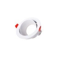 Downlight Circolare GU10 Senza Portalampada/Lampadina - Bianca