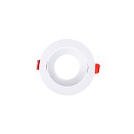 Downlight Circolare GU10 Senza Portalampada/Lampadina - Bianca