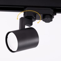 Riflettore Traccia Trifase "Lumiastra" 1xGU10 Nero