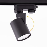 Riflettore Traccia Trifase "Lumiastra" 1xGU10 Nero