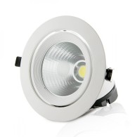 Faretto LED da incasso 40W 5.000Lm 2700ºK Circolare Orientabile