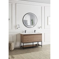 Specchio da Bagno Illuminato "Germany" Ø90Cm Bianco