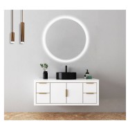 Specchio da Bagno Illuminato "Bélgica" Ø70Cm Bianco Freddo