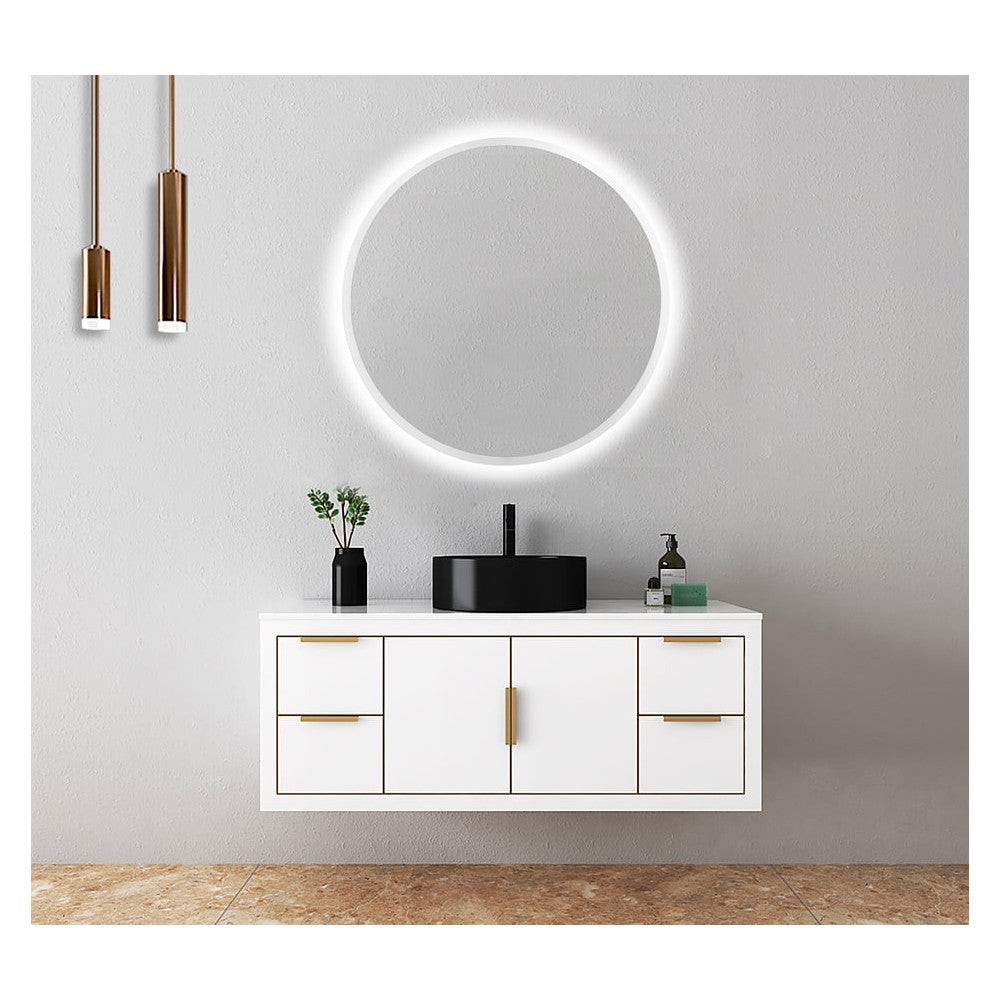 Specchio da Bagno Illuminato "Bélgica" Ø70Cm Bianco Freddo Specchio da Bagno Illuminato "Bélgica" Ø70Cm Bianco Freddo