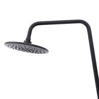 Set doccia in ottone/zinco - Acciaio inossidabile- ABS, Nero