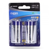 Batteria alcalina a lunga durata D LR20 1,5 V (Blister 2 unità)
