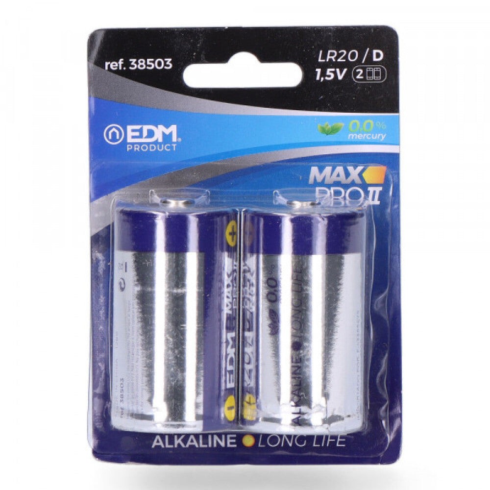 Batteria alcalina a lunga durata D LR20 1,5 V (Blister 2 unità)