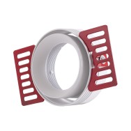 Faretto Circolare Alluminio bianco Inclinabile Ø75mm
