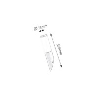 RABALUX Applique da esterno "Torcia nera" 1xE27 IP44